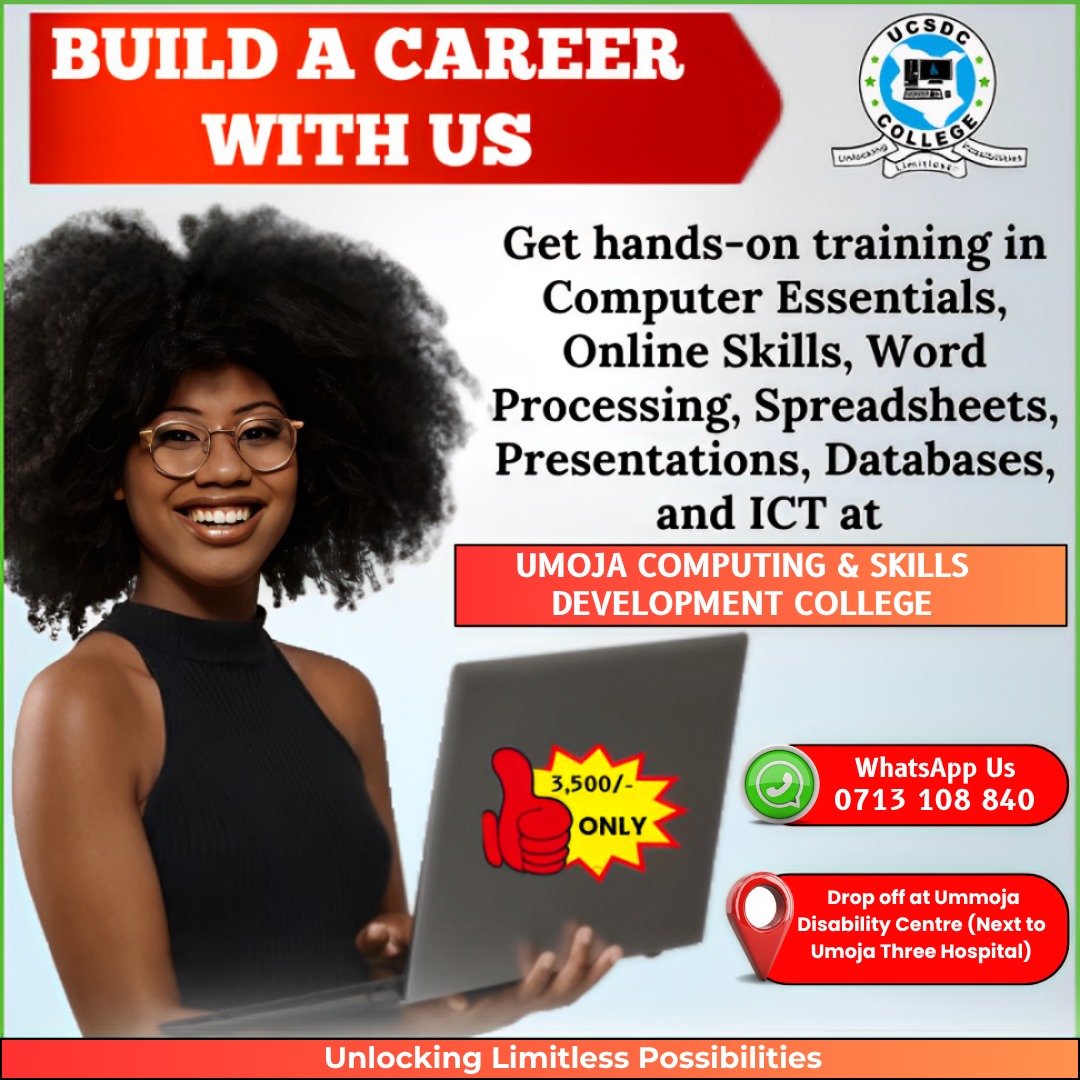 UMMOJA COMPUTER ANS SKILL DEVELOPMENT COLLEGE